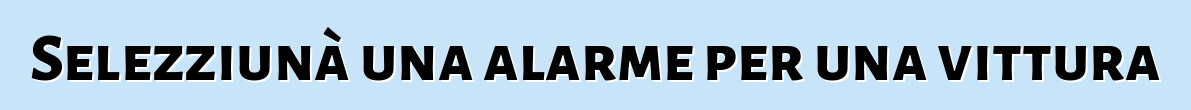 Selezziunà una alarme per una vittura