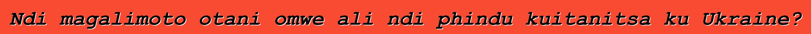 Ndi magalimoto otani omwe ali ndi phindu kuitanitsa ku Ukraine?