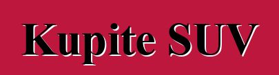 Kupite SUV