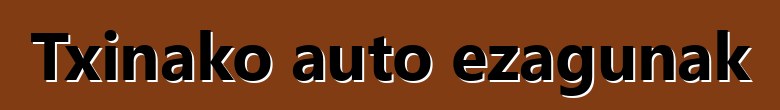 Txinako auto ezagunak