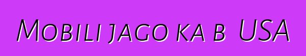 Mobili jago ka bɔ USA
