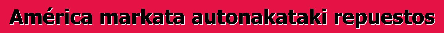 América markata autonakataki repuestos