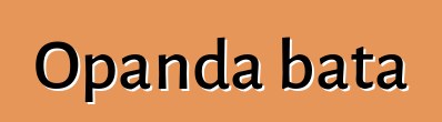 Opanda bata