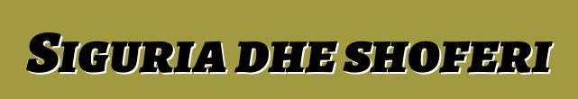 Siguria dhe shoferi