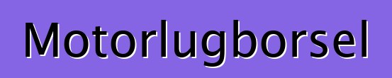 Motorlugborsel