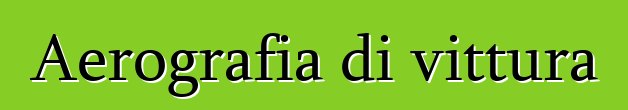 Aerografia di vittura