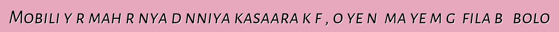 Mobili yɛrɛmahɔrɔnya dɔnniya kasaara kɔfɛ, o ye nɛɛma ye mɔgɔ fila bɛɛ bolo