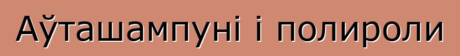 Аўташампуні і полироли