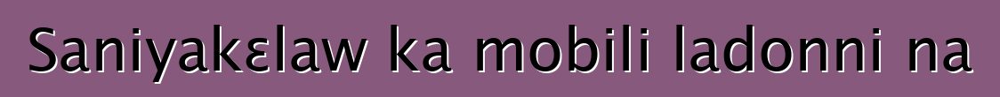 Saniyakɛlaw ka mobili ladonni na
