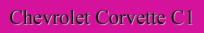 Chevrolet Corvette C1
