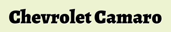 Chevrolet Camaro