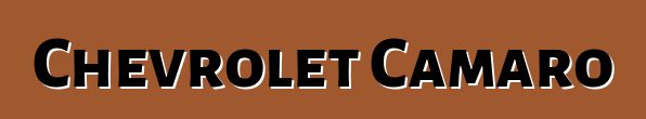 Chevrolet Camaro