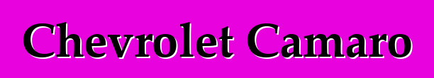 Chevrolet Camaro