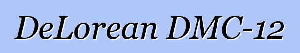 DeLorean DMC-12