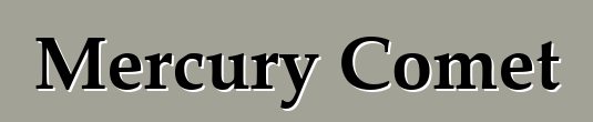 Mercury Comet