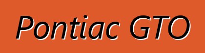 Pontiac GTO