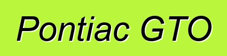 Pontiac GTO