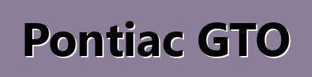Pontiac GTO