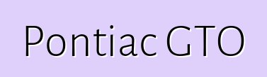 Pontiac GTO