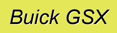 Buick GSX