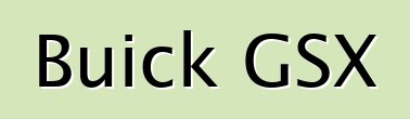 Buick GSX