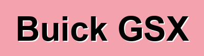 Buick GSX