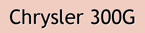 Chrysler 300G