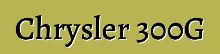 Chrysler 300G