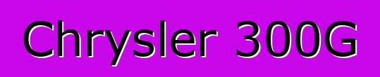 Chrysler 300G