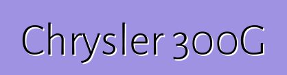 Chrysler 300G