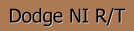 Dodge NI R/T
