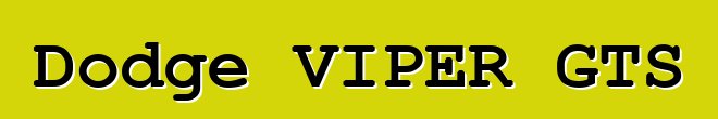 Dodge VIPER GTS