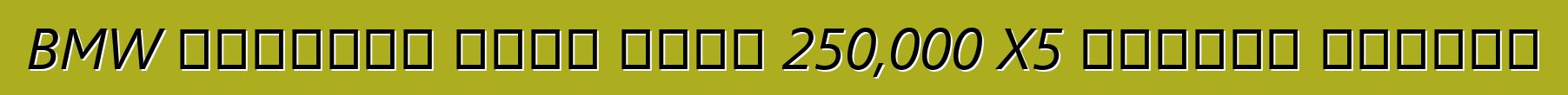 BMW በማሽከርከር ጉድለት የተነሳ 250,000 X5 መሻገሮችን ያስታውሳል
