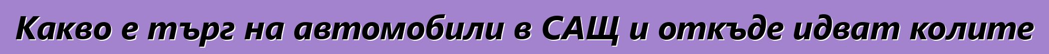 Какво е търг на автомобили в САЩ и откъде идват колите