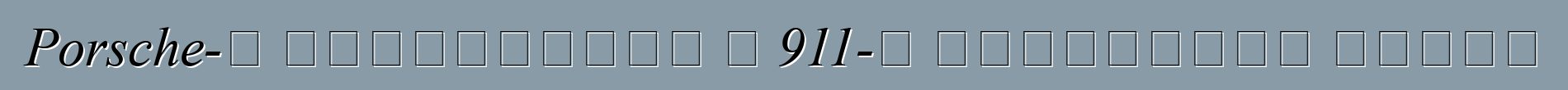 Porsche-ն պատրաստում է 911-ը մրցարշավի համար