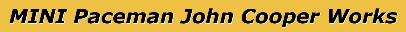 MINI Paceman John Cooper Works