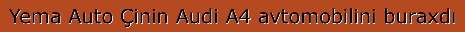 Yema Auto Çinin Audi A4 avtomobilini buraxdı