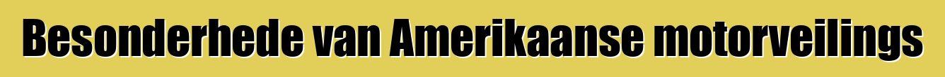 Besonderhede van Amerikaanse motorveilings