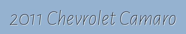 2011 Chevrolet Camaro
