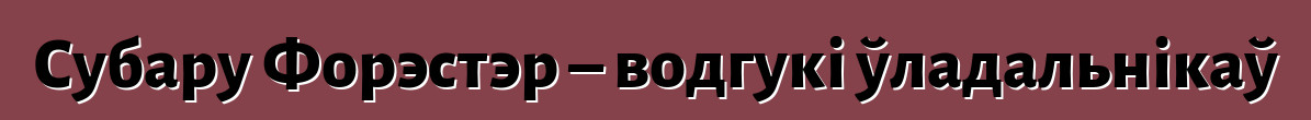 Субару Форэстэр – водгукі ўладальнікаў