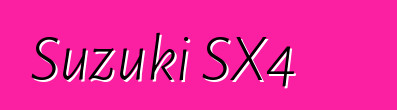 Suzuki SX4，評論和特點