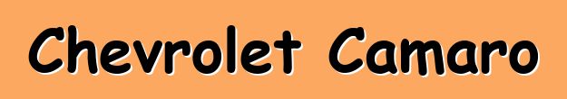 Chevrolet Camaro