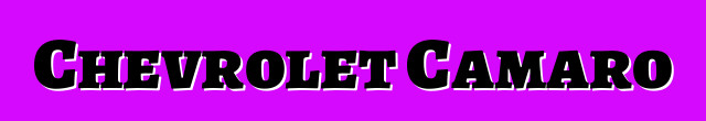 Chevrolet Camaro