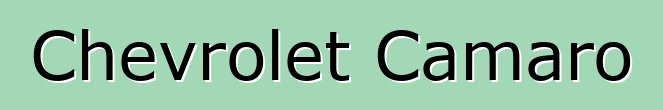 Chevrolet Camaro