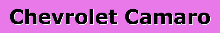 Chevrolet Camaro