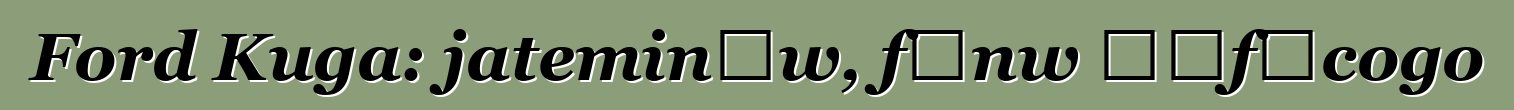 Ford Kuga: jateminɛw, fɛnw ɲɛfɔcogo