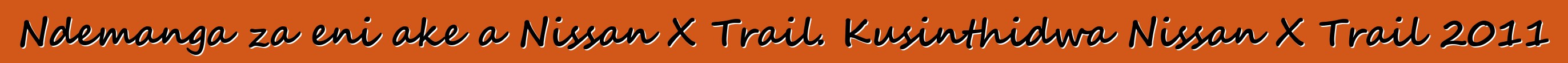 Ndemanga za eni ake a Nissan X Trail. Kusinthidwa Nissan X Trail 2011