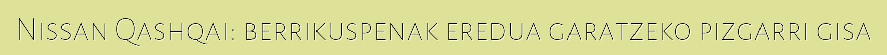 Nissan Qashqai: berrikuspenak eredua garatzeko pizgarri gisa