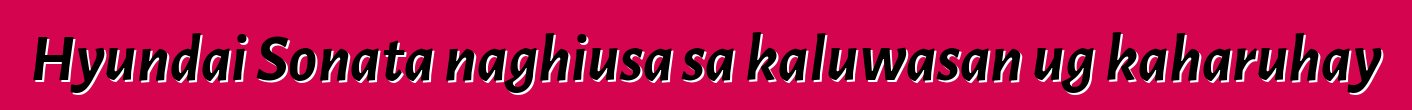 Hyundai Sonata naghiusa sa kaluwasan ug kaharuhay