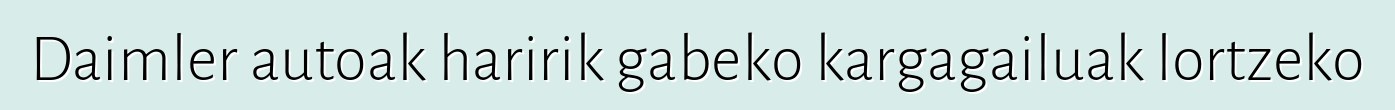Daimler autoak haririk gabeko kargagailuak lortzeko